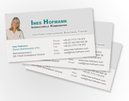 Ines Hofmann Visitenkarten
